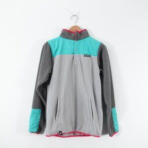 Ski The East Sweatshirt‎ Small Gray Fleece Born From Ice Hiking Outdoor Pullover